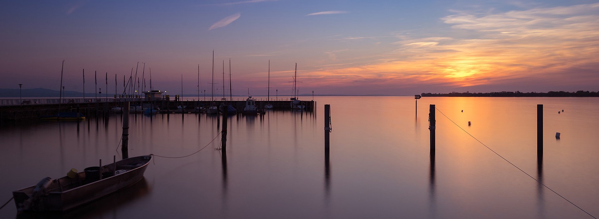 Sonnenuntergang auf dem Bodensee